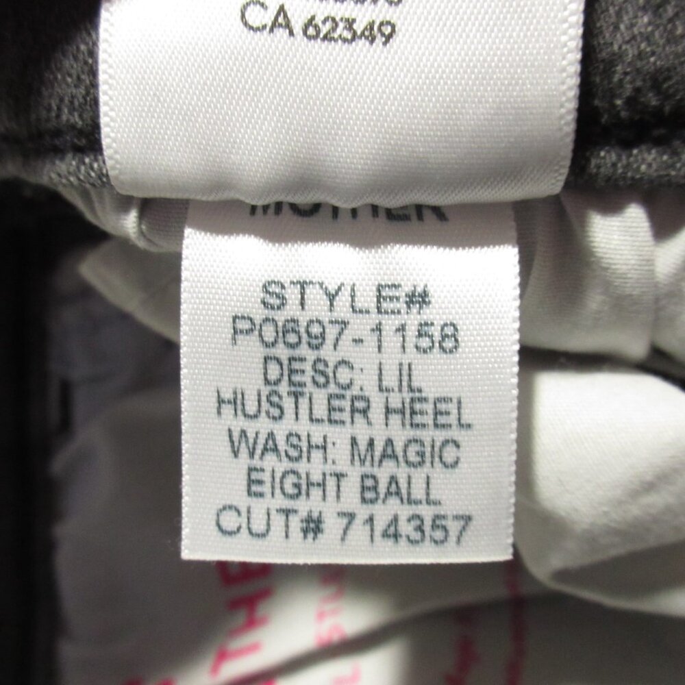 NWT Mother LIL Hustler Heel in Magic 8 Ball High Rise Flare Stretch Jeans 28 - Picture 9 of 10